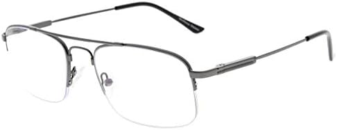 BFOCO Прогресивни Очила За Четене В Полуободке Със Защита От ултравиолетови лъчи, Мультифокальные Ридеры, Гъвкави Рамки С Паметта За Мъже И Жени