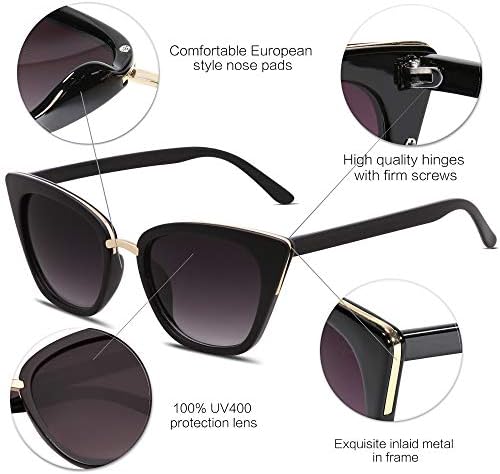 Дизайнерски Слънчеви Очила SOJOS Cat Eye Модерни Защитни Очила UV400 SJ2052