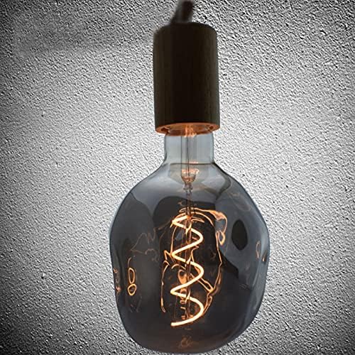 Lxcom Lighting E26/E27 4 Watt Led Реколта Крушка на Едисон с регулируема яркост, 40 W, Еквивалент G125, Декоративна Лампа