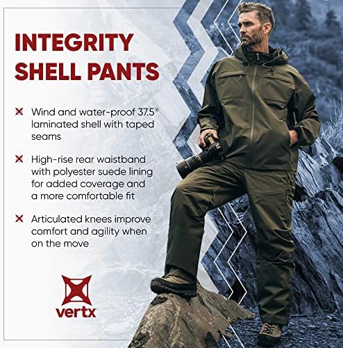 Vertx Мъжки Защитната Обвивка Integrity Shell, Тактически, Ветроупорен, Водоустойчив Дождевики, Бойна, Ловно Облекло,