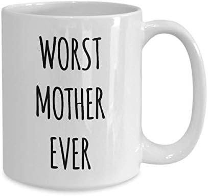 Най-лошата Майката Чаша за най-лошата Майка Някога Керамични Чашата за Кафе 11 грама и 15 грама на Ден на Майката Коледа