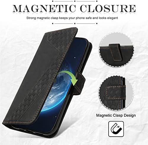 Калъф YIRRANZD за Samsung Galaxy A03S, една чанта-портфейл с държач за карти, калъф от изкуствена кожа, Поставка с магнитна