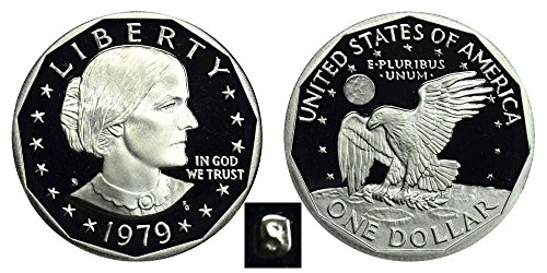 1979 S Сюзън Б. Anthony Proof Dollar Идеален долар, без да се позовават на Монетния двор на САЩ