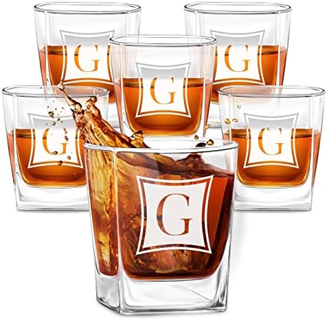 Комплект от 6 чаши за уиски Maverton за жени - Персонални чаши вино за рожден Ден - Чаши за пиене, за това - Индивидуален комплект за уиски за годишнината - Стилна стъклена
