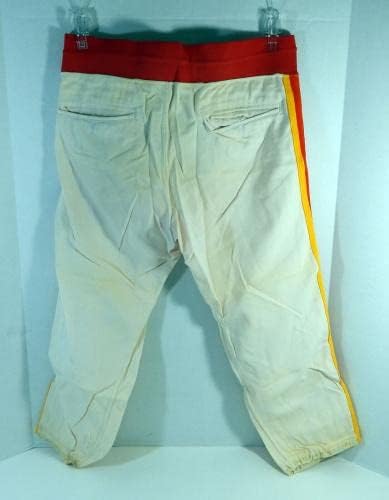1985 Хюстън Астрос 20, Използвани в играта Бели Панталони 35-24 DP24398 - Използваните В играта панталони MLB
