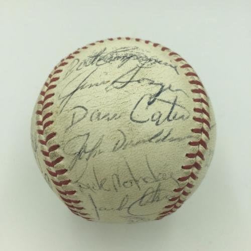 1968 Реджи Джаксън Нов отбор Оукланд Атлетикс А подписа договор с JSA по бейзбол - Бейзболни топки с автографи