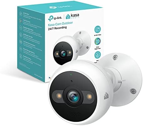 Камера Kasa Smart Video Doorbell Camera & K Security Camera Външна Жичен, IP65, Сензор звездна светлина и 98 Метра на