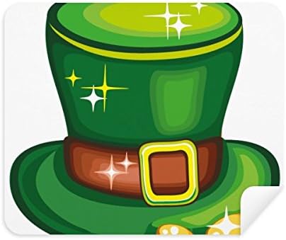 Блестяща Зелена Шапка Ирландия Св. Патрик, Плат За Почистване на Екрана за Пречистване на 2 елемента Замшевой Тъкан