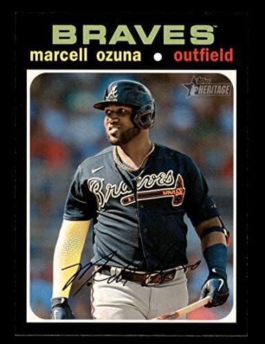 2020 Topps # 723 Марселл Озуна Атланта Брейвз (Бейзболна картичка) Ню Йорк / MT Braves