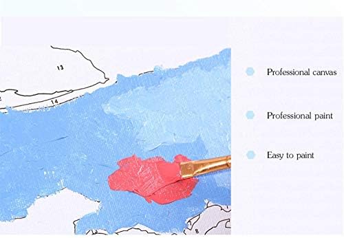 QGHZSCS Боята по Номера Цифрова Живопис Природа Лебед Набор от Стенен Декор Ръчно изработени подаръци A5 (40x50 см, Без