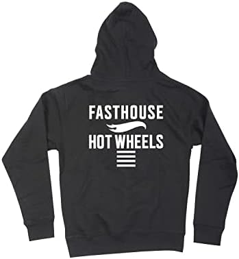 Пуловер с качулка Fasthouse Youth Rush Hot Wheels, Черен