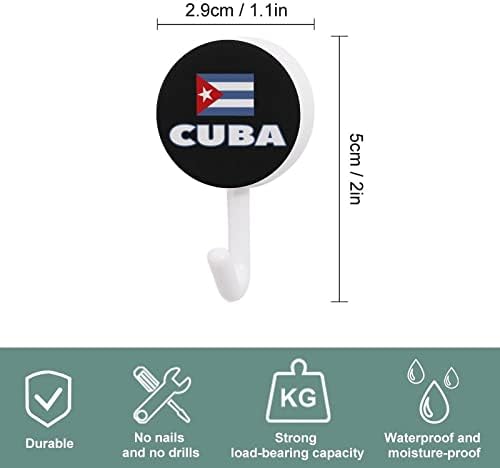 Кубинското Знаме 10 Бр Пластмасова Кука Прекрасно на Стената Куки Кука за Ключове за Дома на Кухненските Врати