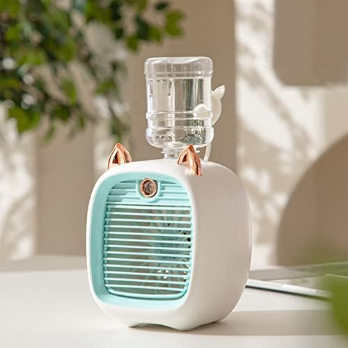 Мини Вентилатор за водна климатик, 4,6 USB Вентилатор, Тенис на Турбо-Распылительный Охладител Овлажняване за дома, офиса, къмпинг