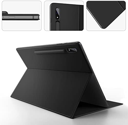 Оригинален магнитен калъф за Samsung Galaxy Tab S7 +/S7 FE/S8 + 12,4 инча, тънък, Лек Защитен калъф с притежателя на