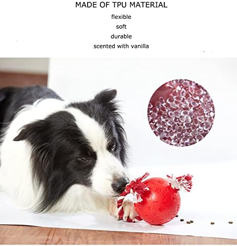 ESDDG IQ Вкусна Топка за Кучета - Играчки-Пъзели за Кучета, Интерактивен Диспенсер за храна за кучета с Бавна Сервиране,