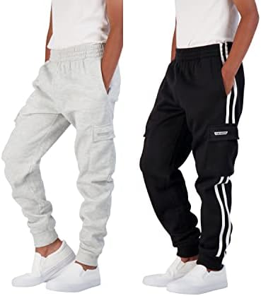Спортни Панталони за джогинг Хинд Boys отвътре в 2 опаковки с джобове-Карго за деца, Спортни и Ежедневни облекла