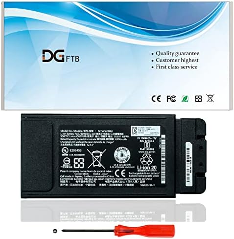 DGFTB FZ-VZSU1HU Взаимозаменяеми батерия за лаптоп е PANASONIC TOUGHBOOK 55 серия FZ-55 Mk1 Mk2 PN 3INR19/66-2 По-голям капацитет (10,8 В 68 Wh/6300 ма)
