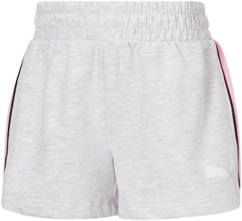 Френски Двойни къси панталони PUMA Детски Girls Core Pack за момичета - Ежедневни Дишащи Спортни шорти - Бял