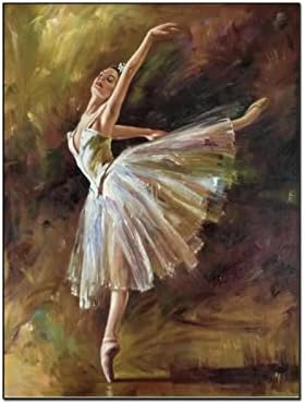 Художествен Плакат Ръчно изработени маслени картини на Едгар Дега Балерина Съвременно Произведение на Изкуството, върху