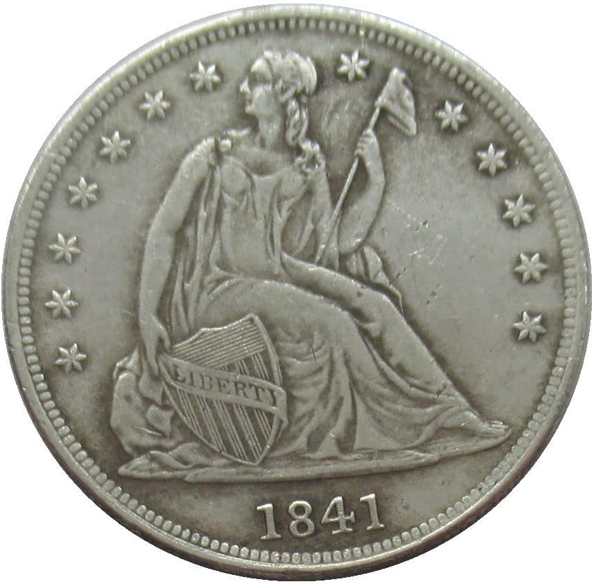 Възпоменателна монета - Копие от Хартата 1841 г., на стойност 1 щатски долар със Сребърно покритие