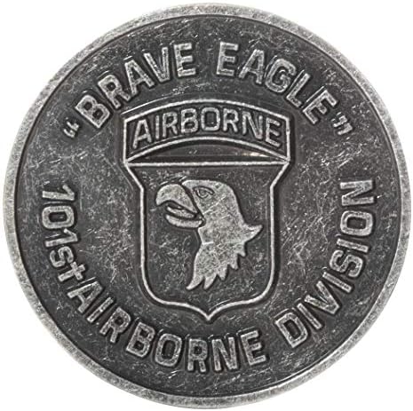 Монета на Повикване на Храбрия на 101-ва въздушнодесантна дивизия на Армията на Съединените Щати Наперен Орли