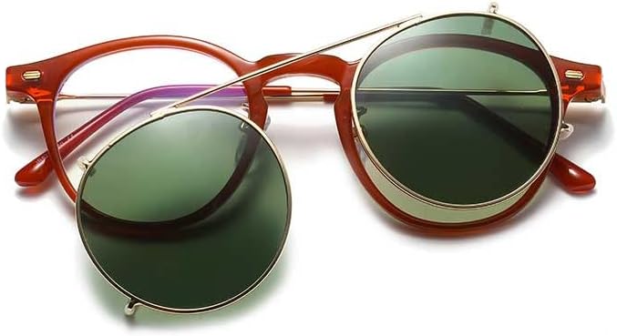 Слънчеви Очила GIOBEL С Поляризирани Лещи UV400 Метал + Дограма TR90 fashion Слънчеви Очила с Клипсой 2 в 1 за Жени и