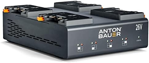 Зарядно устройство Anton Bauer Dionic 26V LP4 Quad Gold Mount Plus, Комплект с литиево-ионными батерии 4X26V 240Wh