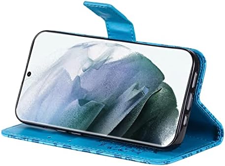 PAOBIR за Samsung Galaxy S22 Ultra Case, една Чанта-портфейл от изкуствена кожа premium [с отпечатан под формата на слънчоглед]
