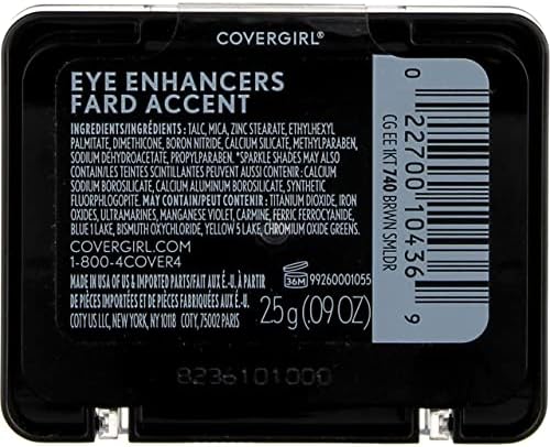 CoverGirl Eye Enhancers 1 комплект сенки за очи, кафяво тлеещ [740] 0,09 грама (опаковка от 6 броя)
