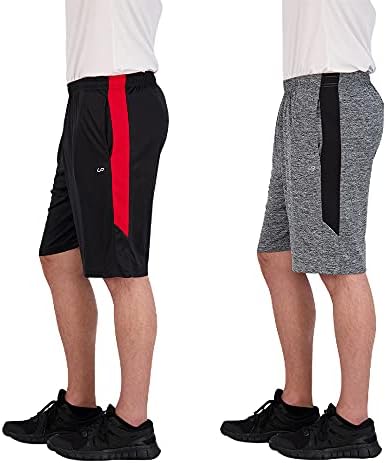 Мъжки Баскетболни Шорти Unipro с Джобове, 2 Опаковки, бързо съхнещи Спортни Мрежести къси Панталони за Мъже, Дрехи За