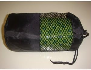 AngelBeauty© Нескользящее кърпа за йога от микрофибър с чанта за носене (21 X53, зелен)