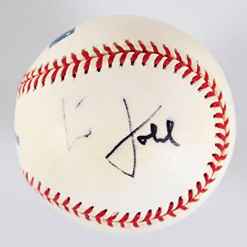 Канцлер на Западна Германия по бейзбол Хелмут Кол подписа договор – COA JSA - Бейзболни топки с автографи