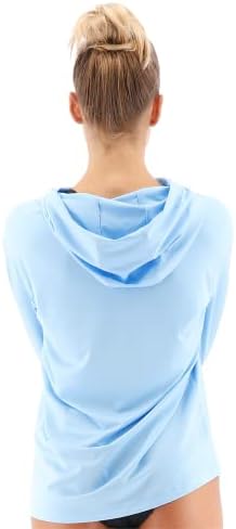 Женска тениска с качулка TYR със защита от слънцето с дълъг ръкав UPF 50+