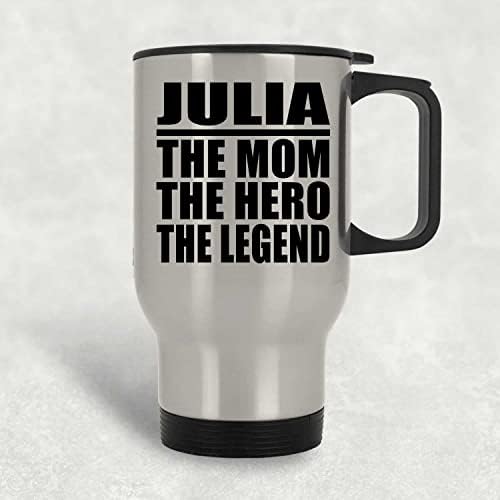 Дизайнсифи Джулия на Мама Герой на Легенда, Сребърен Пътна Чаша 14 грама, на Изолиран Чаша от Неръждаема Стомана, Подаръци