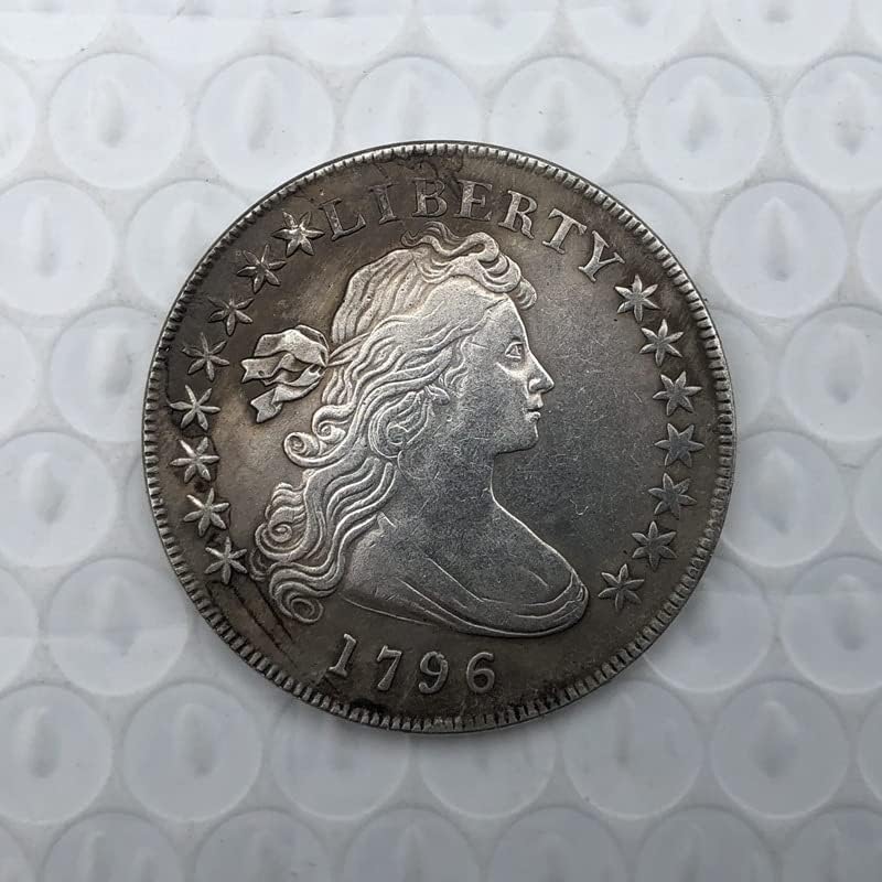Има Ли Стар Американски монети 1796 г., Месинг, със сребърно покритие, Монети, Старинни Занаяти, Чужди Възпоменателни