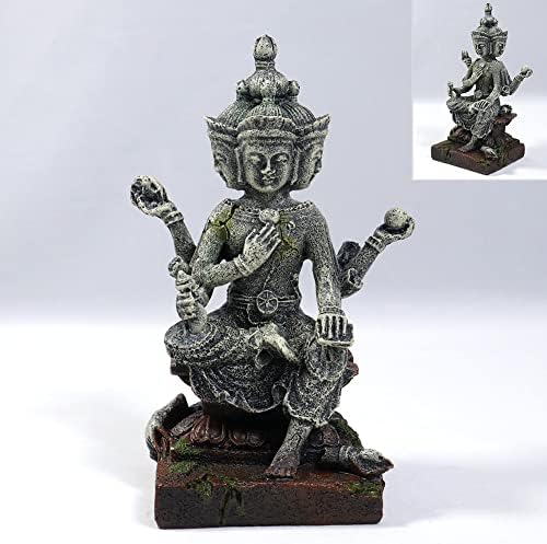 PTFJZ Украса за Аквариум Аквариумный Декор на Буда за Цихлиди Betta Крият Останалите Аквариум Статуи на Буда Създават