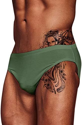 2023 Нови Обикновена Панталони, Дишащи Слипове, Мъжки Секси къси Панталони, Гащи, Бельо, Мъжко бельо, мъжки Комплект дамско бельо, Секси (Армейски Зелено, XL)