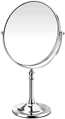 Десктоп огледало AMDHZ, Двустранно Тоалетен огледало, Голямо Огледало, за студентски общежития, 3-Кратно Увеличително Огледало, Въртящо се Огледало за грим (Цвят: A)