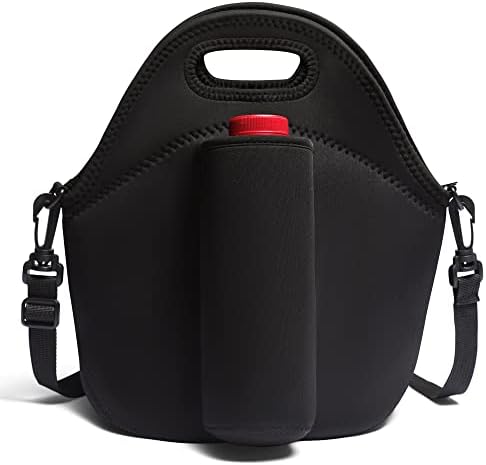 Чанта за обяд Essential Pal Black Insulated Lunch Tote Bag – Дебели, здрави чанти за обяд от неопрен с пластове изолация