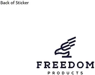 Стикер върху бронята на Freedom Продукти с флага на сащ (3 x 5), малка, Устойчив на атмосферни влияния Стикер за леки,