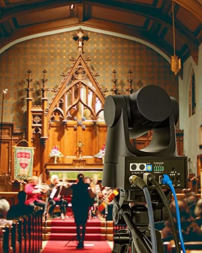 Комплект комплекти за PTZ камери FoMaKo HDMI, 30-кратно оптично увеличение, Реалистични цветове, PoE, PTZ камера HDMI за църковни служби, Обучение Богослужению vMix OBS Wirecast (FMK30SDI + KC