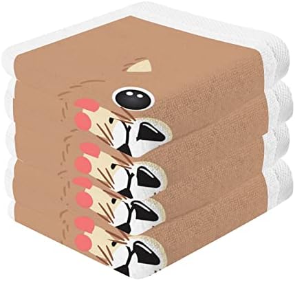 Кърпички за миене с чудесни животни xigua, 2 опаковки - 12 х 12 см, Супер Мека Гъба за лице и тяло - Памучно Добре Впитывающее бебешка Кърпа за лице