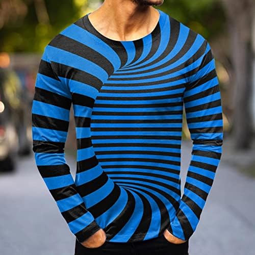 ZDDO 2022, Нови мъжки ризи с дълъг ръкав, есенна градинска мода, Тениски с кръгло деколте и цифров графичен принтом, Ежедневни Блузи