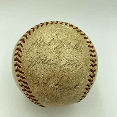 Игрови дни Уили Мэйса С автограф В Националната лига през 1958 г., Използвани бейзболни топки JSA COA - MLB С Автограф,