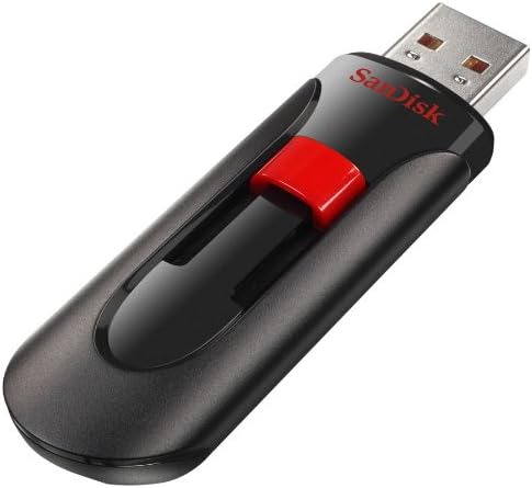 Флаш памет Sandisk Cruzer Glide USB, 64 GB, Черен / Червен (SDCZ60-064G-A46)