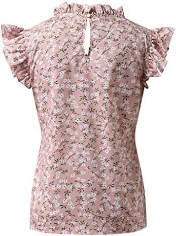 Yubnlvae Свободно Намаляване на Летните Модни Ежедневни Блузи с Къс Ръкав Дишащи Обикновен Класически Тениски за Жените