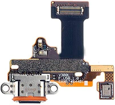 USB Порт За зареждане на Зарядно устройство Микрофон Гъвкав Кабел Замени за LG V30 + Plus V35 H932U LS998 H930DS V350N