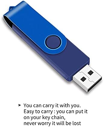 LMMDDP USB Флаш памети 32 GB, 16 GB Флаш-памет и 128 GB карта 64 GB OTG 2 в 1 USB устройство за съхранение 8 GB, 4 GB (Размер: 32 GB, цвят: синьо)