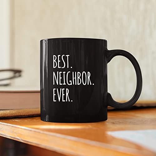 Panvola най-Добрият Съсед На Светлината Прощален Подарък На Housewarming Прощальная посрещат с Оценка на Керамични Кафеена Чаша 11 унции Черни на Цвят
