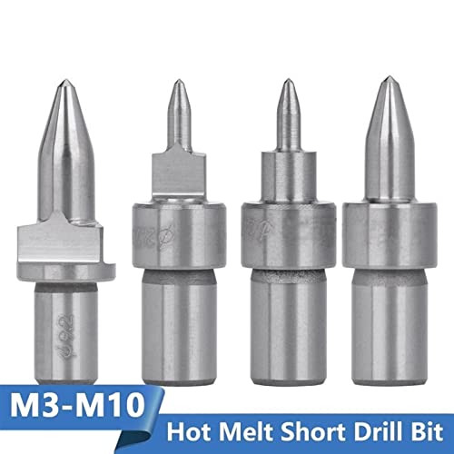 Термичните Фрикционное Горещо Разтопено кратко тренировка Твърдосплавен инструмент за пробиване на дупки M3 M4 M5 M6 M8 M10 Инструмент за пробиване на метал, 1 бр. (Цвят: п